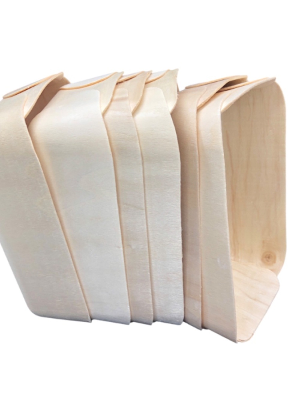 🎁 Bundle of 6 Natural Wooden Fiber Storage & Gift Baskets | Farmstead Market - Picture 3 of 14
